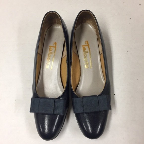 Vintage Talbots Dark Navy Leather Shoes - Picture 8 of 11